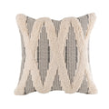 Boho Woven Cross Tufted Series Decorative Throw Pillow Cover, 18